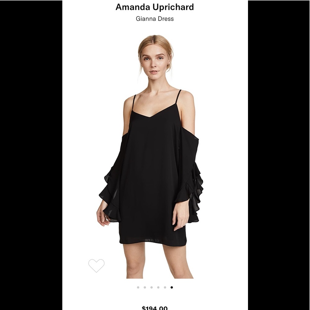 **NWT Amanda Uprichard cold-shoulder dress sz M